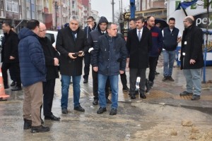 Başkan Albayrak ve Çetin İncelemelerde Bulundu